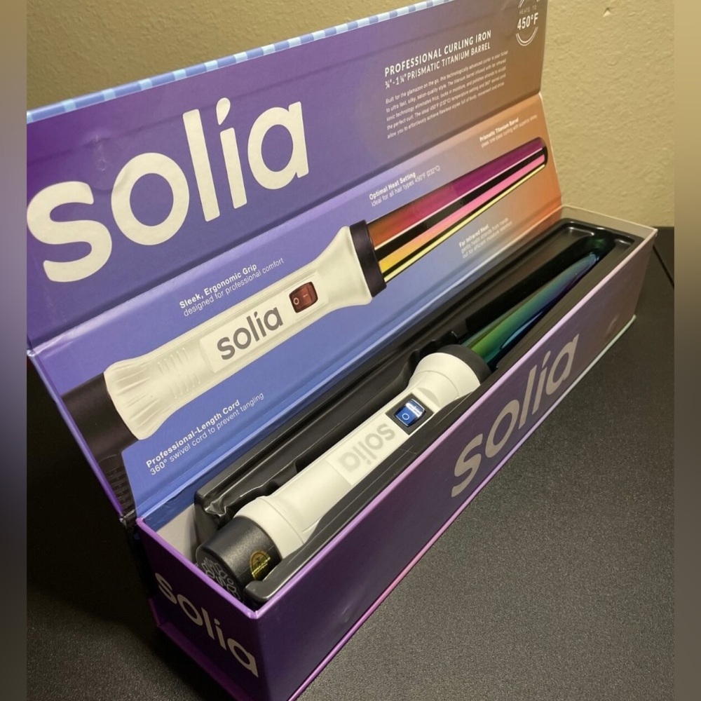 SOLAI Prismatic Titanium Professional Curling Wand 32mm(1in-1.25in)